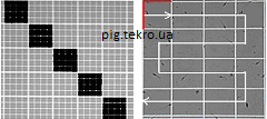 Shema pіdrahunku spermіїv u lіchilnіj kamerі z sіtkoju Gorjaєva