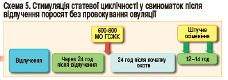 стимуляція статевої циклічності у свиноматок після відлучення поросят без провокування овуляції